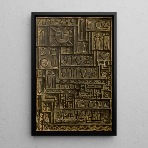 Universal Art Painting - Joaquín Torres-García — framed artwork on a wall