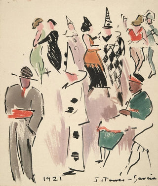 Joaqun TorresGarca - Artists Ball Pierrot Harlequin and Dancers.webp