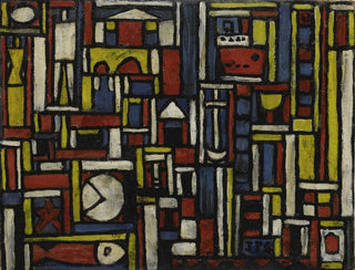 Constructive Painting in five tones - Joaquín Torres-García — artwork view
