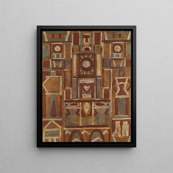 L'homme - Joaquín Torres-García — framed artwork on a wall