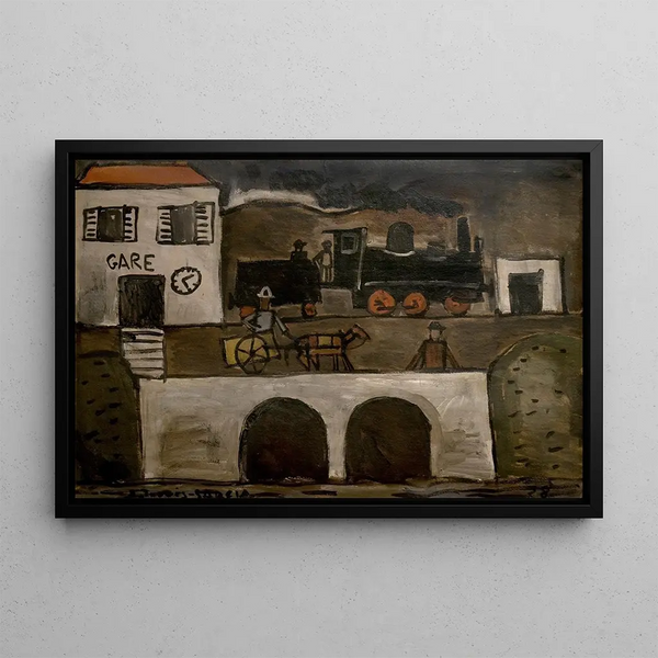 Gare - Joaquín Torres-García — framed artwork on a wall