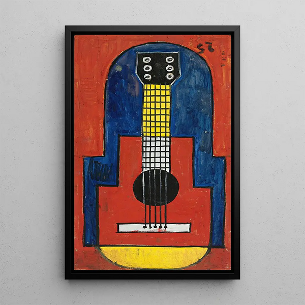 La Guitare - Joaquín Torres-García — framed artwork on a wall