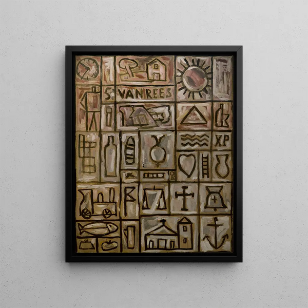 Constructive Painting - Joaquín Torres-García — framed artwork on a wall