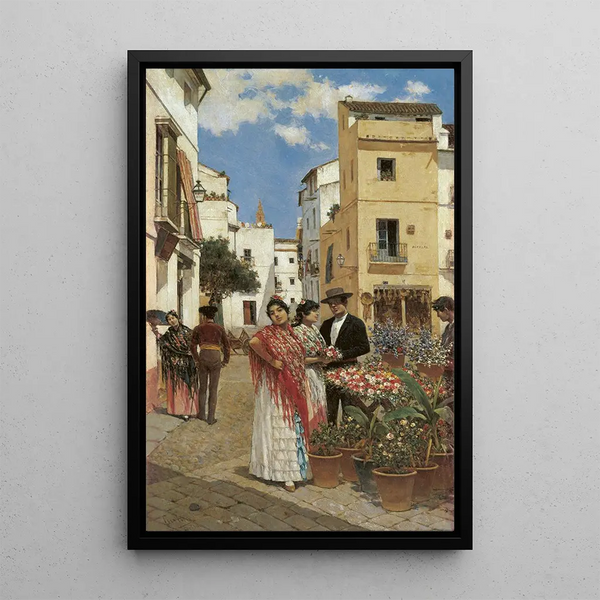 Place de la Alfalfa Séville - Joaquín Turina y Areal — framed artwork on a wall