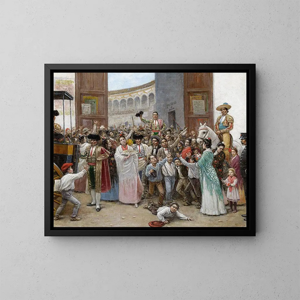 the Triumphal Exit from the Maestranza of Seville - Joaquín Turina y Areal — framed artwork on a wall