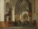 Interior painting of Saint Bavo's Church in Haarlem - Job Adriaensz Berckheyde — artwork view