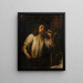 Portrait of a man at a window - Job Adriaensz. Berckheyde — framed artwork on a wall