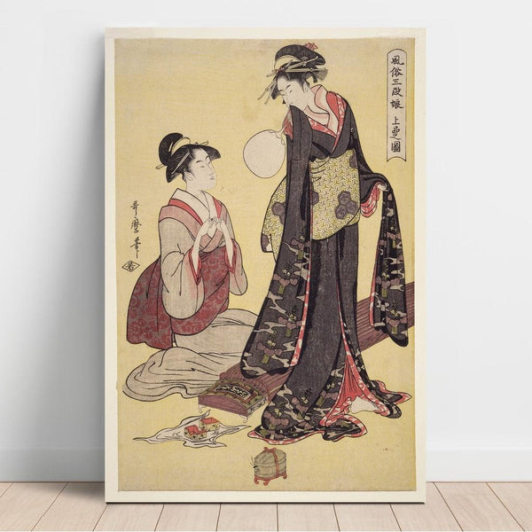 Reproduction of the painting Jôbon no zu - Image de la classe supérieure - Kitagawa Utamaro