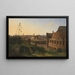 View of the Colosseum in Rome - Jodocus Sebastiaen van den Abeele — framed artwork on a wall