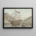 Decorations on the Herengracht during the April 1887 festivities - Johan Adolph Rust — framed artwork on a wall