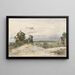 Landscape near Nevers - Johan Antonie de Jonge — framed artwork on a wall