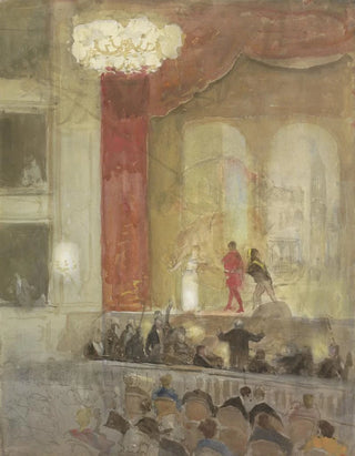 Johan Antonie de Jonge - Princesse Schouwburg te Den Haag tijdens de opvoering van Othello.webp
