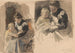 Two studies of a maid learning to read to a little boy on her knees - Johan Antonie de Jonge — artwork view