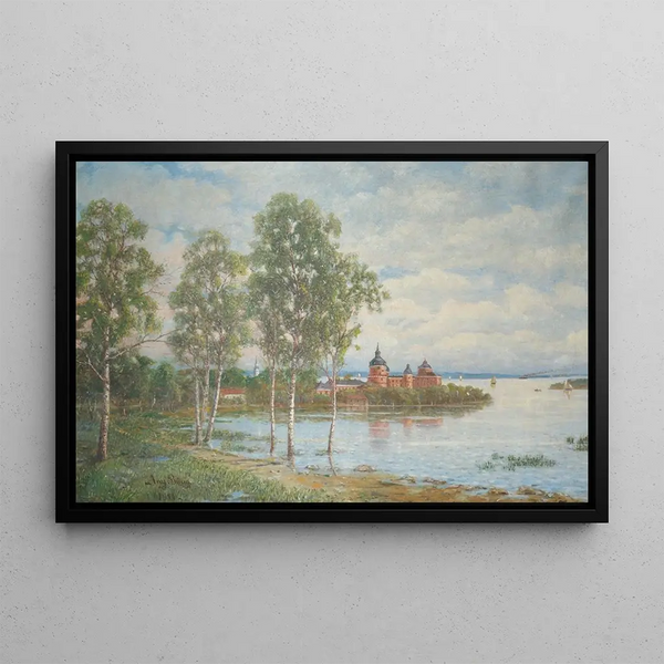 Gripsholm - Johan August Bång — framed artwork on a wall
