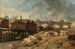 Bain bateaux-lavoirs près du Pont-Neuf - Johan Barthold Jongkind — artwork view