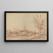 Bords de canal - Johan Barthold Jongkind — framed artwork on a wall