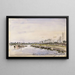 Riverbank Painting - Johan Barthold Jongkind — framed artwork on a wall