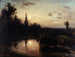 Moonlight at Overschie, near Rotterdam - Johan Barthold Jongkind — artwork view