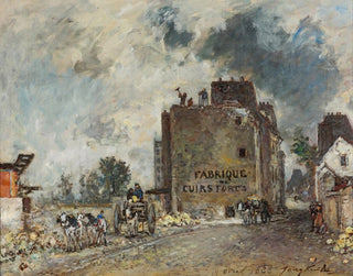 demolition works on Rue des Francs-Bourgeois Saint-Marcel - Johan Barthold Jongkind — artwork view