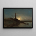 Moon Effect Painting - Johan Barthold Jongkind — framed artwork on a wall