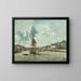 Entry of the Honfleur port - Johan Barthold Jongkind — framed artwork on a wall