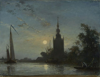 L'église d'Overschie - Johan Barthold Jongkind — artwork view