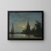 L'église d'Overschie - Johan Barthold Jongkind — framed artwork on a wall