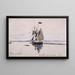 La Mer Honfleur - Johan Barthold Jongkind — framed artwork on a wall