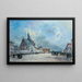 The church square - Johan Barthold Jongkind — framed artwork on a wall