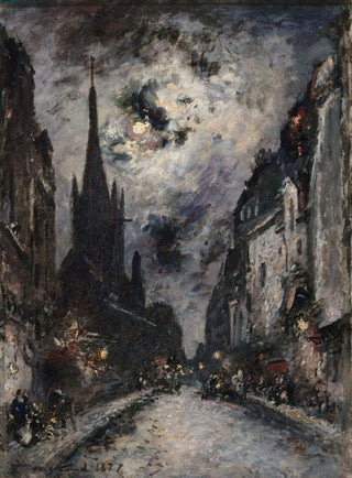 Johan Barthold Jongkind - La Rue SaintSverin actuel 5me arrondissement.webp
