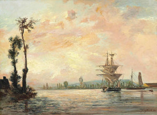 La Seine près de Rouen - Johan Barthold Jongkind — artwork view