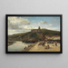 Le Tréport le matin, Normandie - Johan Barthold Jongkind — framed artwork on a wall