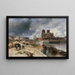 Notre-Dame vue du quai de la Tournelle - Johan Barthold Jongkind — framed artwork on a wall