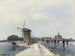 Patineurs à Maassluis - Johan Barthold Jongkind — artwork view