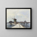 Patineurs à Maassluis - Johan Barthold Jongkind — framed artwork on a wall