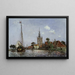L'église d'Overschie - Johan Barthold Jongkind — framed artwork on a wall