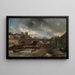 Le Pont Neuf - Johan Barthold Jongkind — framed artwork on a wall