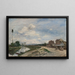 La Seine à Bas-Meudon - Johan Barthold Jongkind — framed artwork on a wall