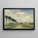 Le Chemin de halage - Johan Barthold Jongkind — framed artwork on a wall