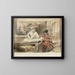 Two women in a café - Johan Barthold Jongkind — framed artwork on a wall