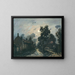 A street in Delft in the evening - Johan Barthold Jongkind — framed artwork on a wall