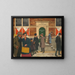 La porte de Doovenman - Johan Braakensiek — framed artwork on a wall