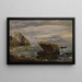 Beach near Posillipo - Johan Christian Dahl — framed artwork on a wall