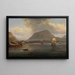 Bergen view from the north entrance - Johan Christian Dahl — framed artwork on a wall