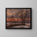 Danish winter landscape with dolmen - Johan Christian Dahl — framed artwork on a wall