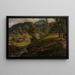 Lysekloster Farm Painting - Johan Christian Dahl — framed artwork on a wall
