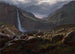 Cascade Feige Feigefossen Lysterfjord Norway - Johan Christian Dahl — artwork view