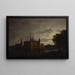 Château de Frederiksborg - Johan Christian Dahl — framed artwork on a wall