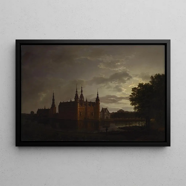 Château de Frederiksborg - Johan Christian Dahl — framed artwork on a wall