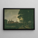 Château de Frederiksborg au clair de lune - Johan Christian Dahl — framed artwork on a wall